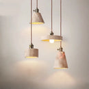 Axyaa Creative Stone LED Chandelier Retro Hanging Lamp for Kitchen Bedroom Lighting