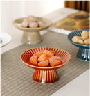 Axyaa Zen Style Pastry Plate – Small Delicate Tea Plate for Dim Sum