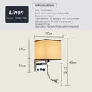 Axyaa Bedside LED Wall Lamp with USB Port, 1W Spotlight for Modern Indoor Lighting