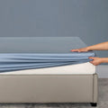 Axyaa Silky Bamboo Bed Fitted Sheet | Luxury Mattress Cover - Double Queen Size