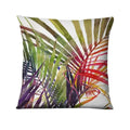 Axyaa Tropical Palm Leaf Print Cushion Cover for Living Room, Bedroom, and Car