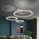 Axyaa Crystal LED Chandelier: Modern Luxury Dimmable Lighting with Clear K9 Crystals