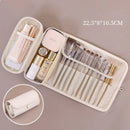 Axyaa Roll Up Brush Bag: Portable Makeup Brush Holder & Organizer