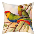 Axyaa Bird and Flower Printed Pillow Cover 45x45cm for Home Sofa Decor