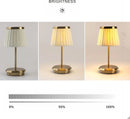 Axyaa Fabric Table Lamp: Rechargeable Three-speed Dimming Atmosphere Lighting for Bedroom