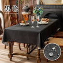 Axyaa Solid Color Tablecloth | Imitation Cotton & Linen | Straight-Edge | Dining Table Cloth