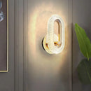 Axyaa Crystal LED Wall Light, Modern Indoor Round/Oval Sconce for Home Decor