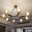 Axyaa European Retro Copper Pendant Light for Modern Dine & Living Room Decor