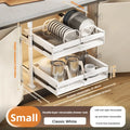 Axyaa Sliding Drawer Shelf Organizers for Kitchen Cabinet Storage