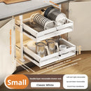 Axyaa Sliding Drawer Shelf Pull-Out Basket for Organized Kitchen Cabinet Storage