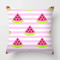 Axyaa Tropical Fruits Cushion Cover Watermelon Pineapple Decorative Pillow Case