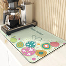 Easter Rabbit Print Kitchen Drying Mat Set by Axyaa