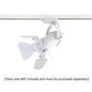 Axyaa LED Artwork Track Lighting Fixture, White Rail Lamp, Adjustable Vintage Industrial Spotlights