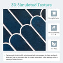 Axyaa Fish Scale Tile Sticker: Self-adhesive Backsplash 30x30cm, Kitchen Bathroom Waterproof