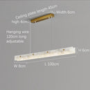 Axyaa Marble Strip Pendant Light: Elegant Natural Stone Hanging Lamp for Home Dining & Bar