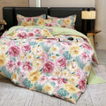Axyaa Cotton Flower 4-Piece Bedding Set - Thickened & Large Printing
