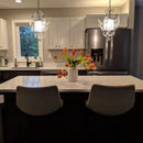 Axyaa Mini Crystal Chandelier Pendant Light - Ideal for Kitchen, Bedroom, Dining Area