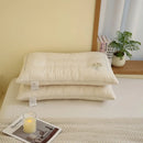 Axyaa Royal Grass Floral Sleep Pillow | Soft & Comfortable Solid Color Design