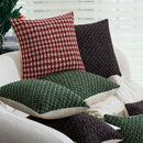 Axyaa Christmas Red/Green Geometric Pillowcase 30x50cm Home Decor Sofa Car Chair
