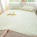 Axyaa Ice Silk Mat Cool Mattress Cover 3-Piece Set