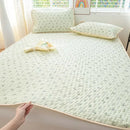 Axyaa Ice Silk Mat Cool Mattress Cover 3-Piece Set