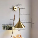 Axyaa Copper LED Wall Light: Modern Nordic Lamp for Dining, Bathroom, Bedroom