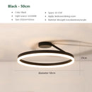 Axyaa Nordic LED Ring Chandelier Light for Bedroom and Living Room