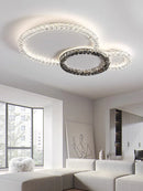 Axyaa Light Luxury Crystal Ceiling Chandelier for Living Room and Bedroom