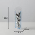 Acrylic Round Vase by Axyaa: Transparent Geometric Plant Pots for Stylish Room Decor