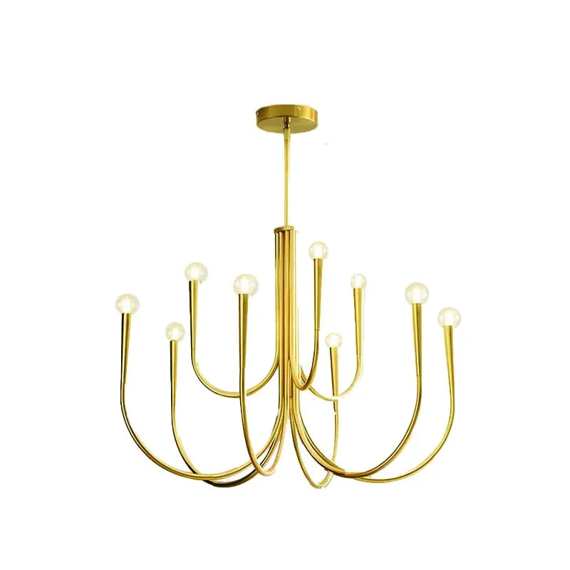 Axyaa Nordic Style LED Branch Chandelier for Living, Dining, Bedroom - Medieval Lighting Fixtures