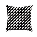 Axyaa Plaid Geometric Wave Stripe Checkerboard Print Throw Pillow Case