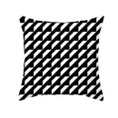 Axyaa Plaid Geometric Wave Stripe Checkerboard Print Throw Pillow Case