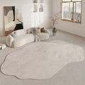 Axyaa Soft Luxury Rug for Living Room and Bedroom, Anti-slip Irregular Shape Floor Mat