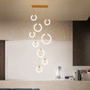 Axyaa Nordic Chandelier for Modern Art Circle Villa and Restaurant Kitchen