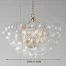 Axyaa Nordic Glass Bubble Chandelier LED Ceiling Light