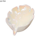 Axya Ceramic Leaf Soap Dish Bathroom Accessories Holder Tray Storage