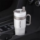 Axyaa 620ml Stainless Steel Double-layer Thermos Tumbler with Handle & Straw