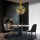 Axyaa Colorful Crystal Chandelier Modern Luxury Living Room Pendant Lamp