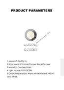 Axyaa Bronze Copper Wall Lamp LED Sconce for Indoor Living Room Bedroom