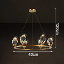Axyaa Crystal Chandelier, Luxury Living Room Pendant Light, Bedroom Ceiling Lamp
