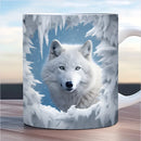 Axyaa Wolf Dog Beer Coffee Mug Cute Animal Ceramic Gift Cup