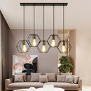 Axyaa Geometric LED Chandelier - Elegant Lighting Fixture for Dining Room Décor