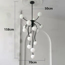 Axyaa LED Pendant Chandeliers for Living Room Staircase Modern Home Decor Lighting