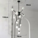Axyaa Modern LED Pendant Light Chandeliers for Living Room in Stylish Indoor Lighting