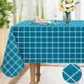 Axyaa Buffalo Flannel Backed Tablecloth: Waterproof, Wipeable, Outdoor, Rectangle Table Cover