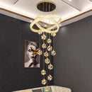 Axyaa Crystal Chandelier LED Ceiling Lamp for Living Room