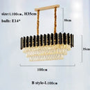 Axyaa Crystal Chandelier K9 for Living Room Bedroom Dining Luxury Pendant Light