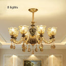 Axyaa Luxury Crystals Ceiling Chandelier for Elegant Interior Decor