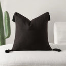 Luxurious Tassel Pillowcase with French Print & Black and White Style by Axyaa