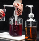 Axya Transparent Syrup Dispenser Pump Bottle Honey Jar Container
